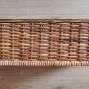 Grand tiroir panier osier rotin vintage ancien
