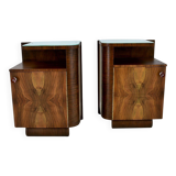 1938s,  Pair of art deco bedside table , Czechoslovakia