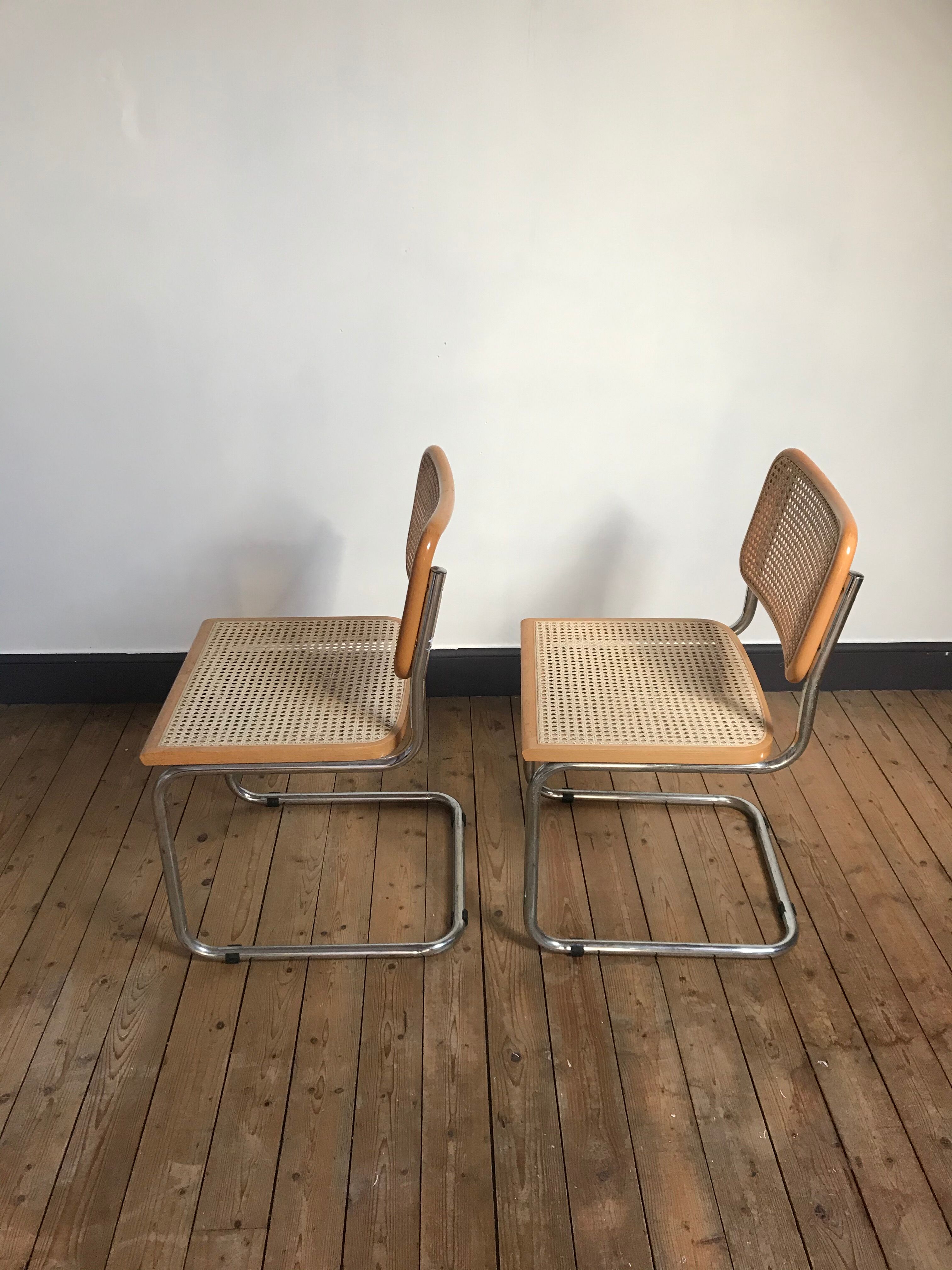 2 chairs Cesca B32 BY Marcel Breuer