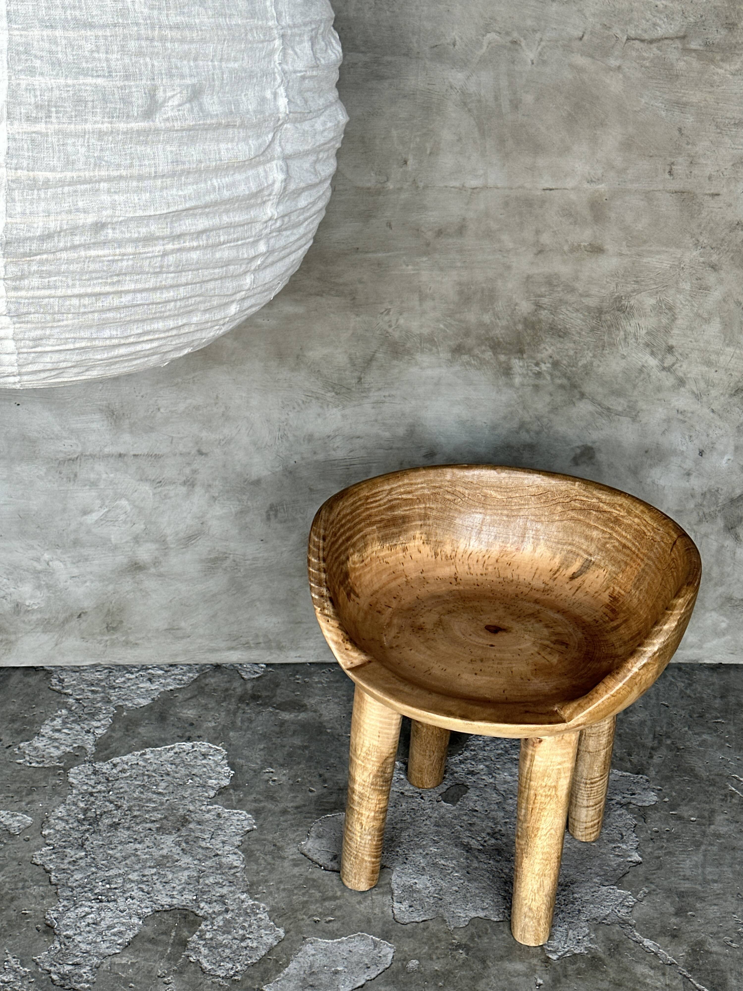 Very large Japanese-style natural rattan and linen pendant light in the shape of a drop H65 D70