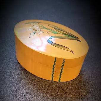 Handmade decorative bamboo box