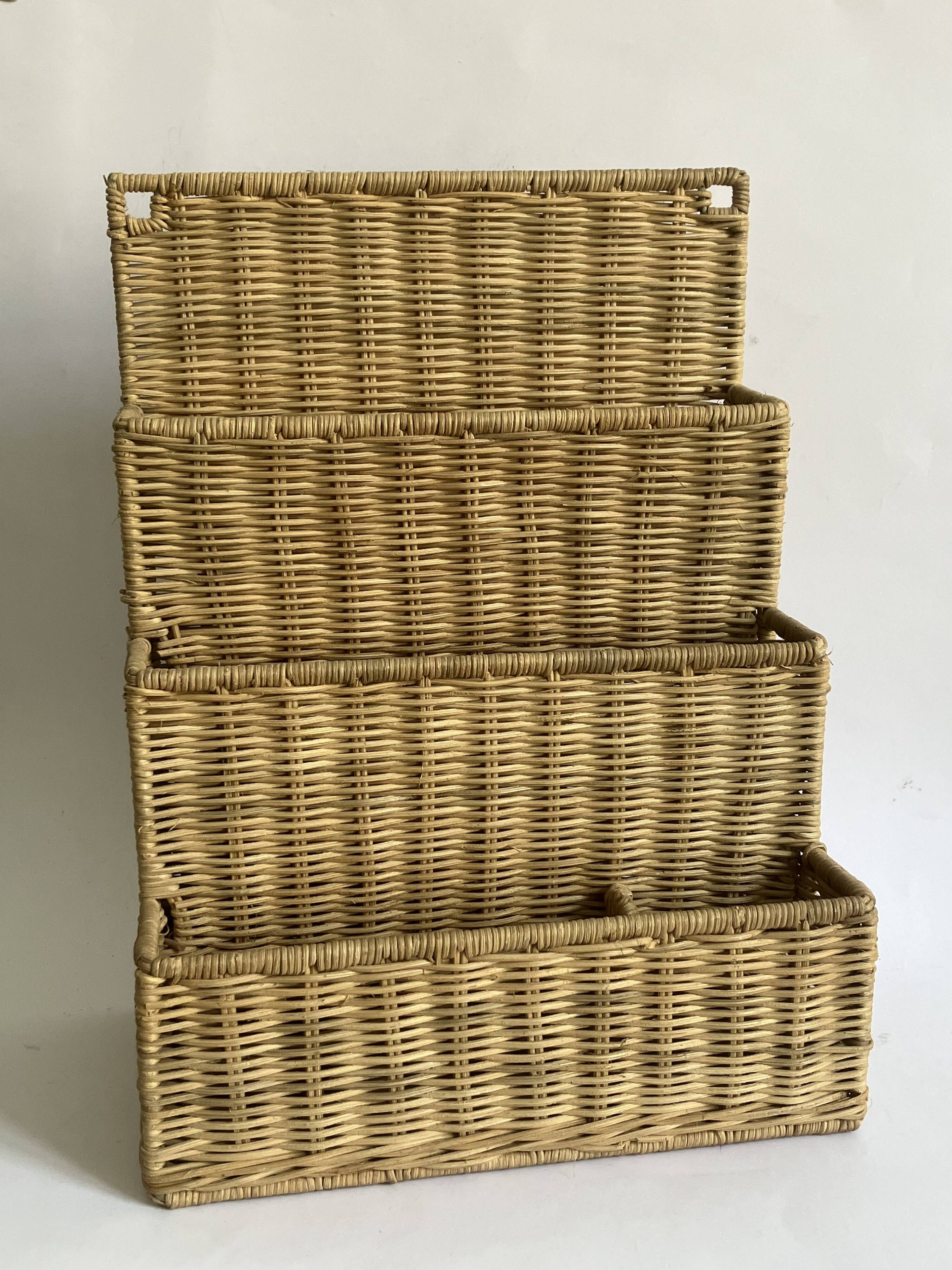 Woven wicker sorter