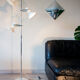 Floor lamp with 3 white adjustable spots, 1970-80