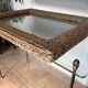 Grand miroir en cordage tressé