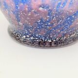 MURANO glass vase with silver leaf inclusions, 1970