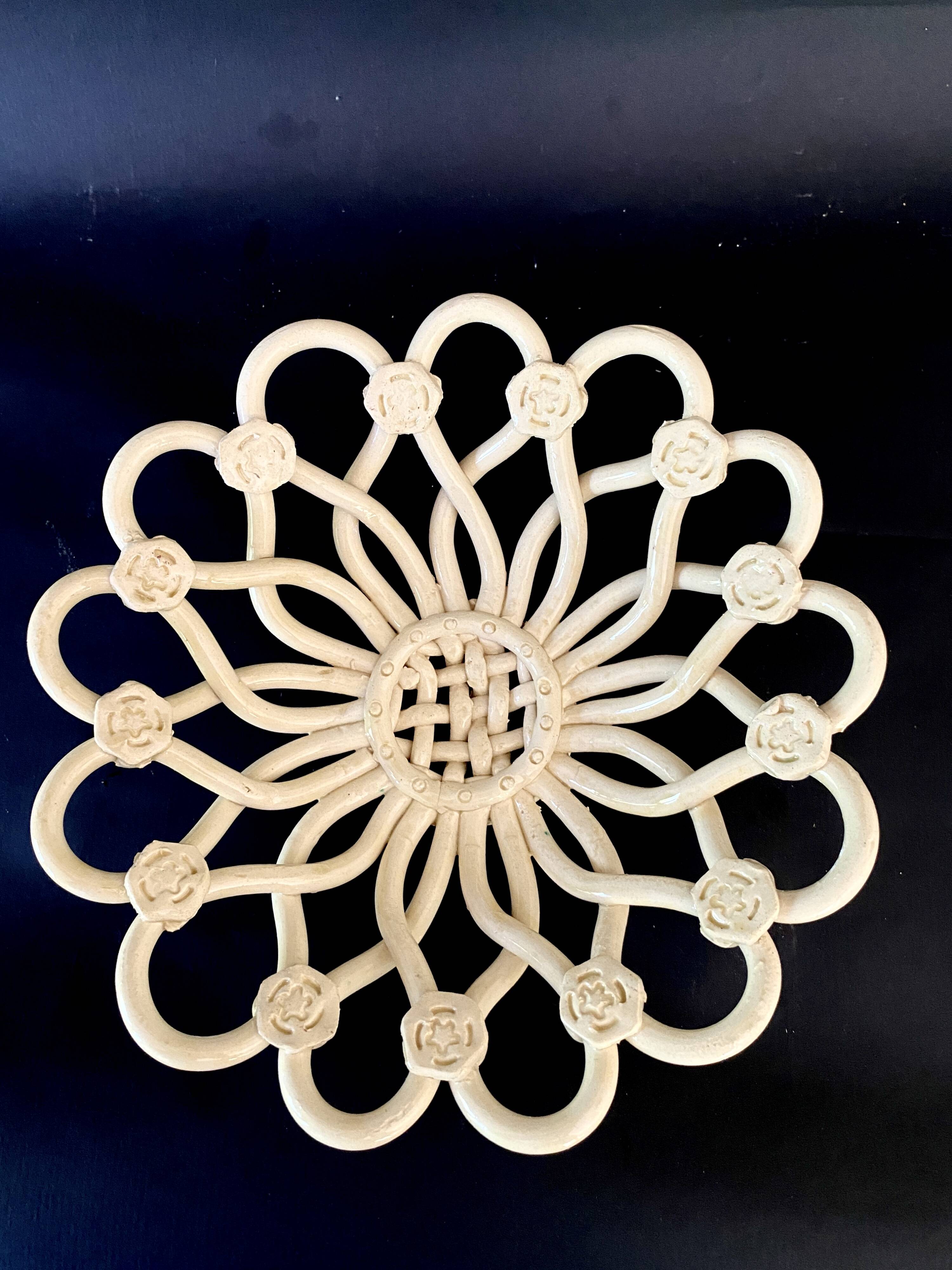 Fruit basket, ceramic, 1950s