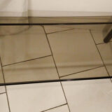 Table low 70's smoked glass