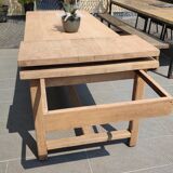 Solid oak farmhouse table