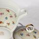 Vintage flower sugar bowl in real hard porcelain sfp