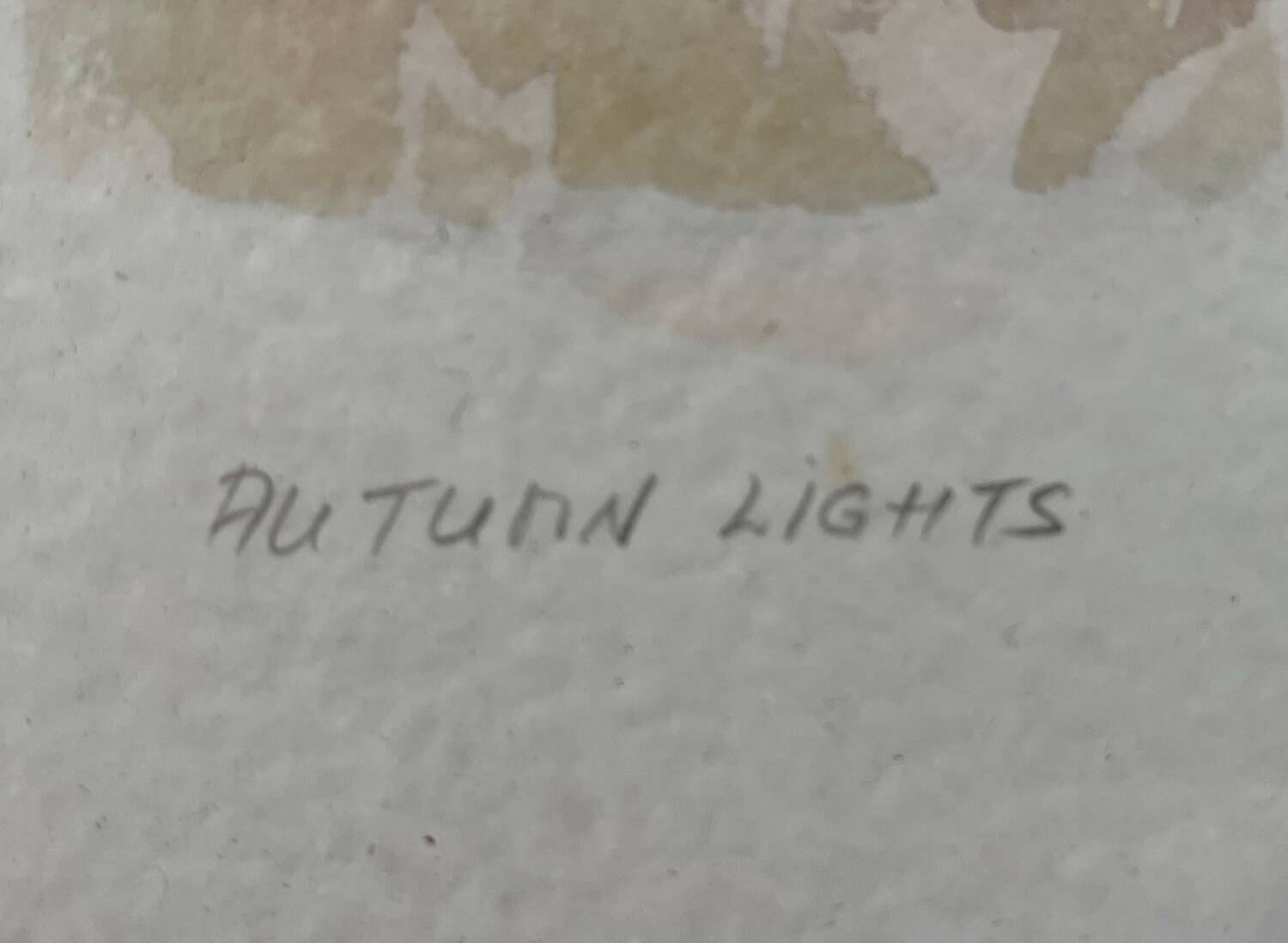 Painting: Lithograph - Autumn Landscape