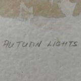 Painting: Lithograph - Autumn Landscape