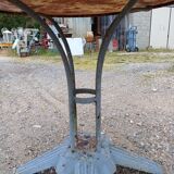 Pair of Cast Iron and Iron Garden Tables