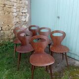 Set of Baumann bistro chairs model "Ant"