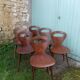 Lot de 6 chaises bistrot Baumann modèle "Fourmi"