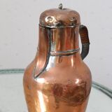 Coquemar ancien, pichet, cuivre ancien, 19eme