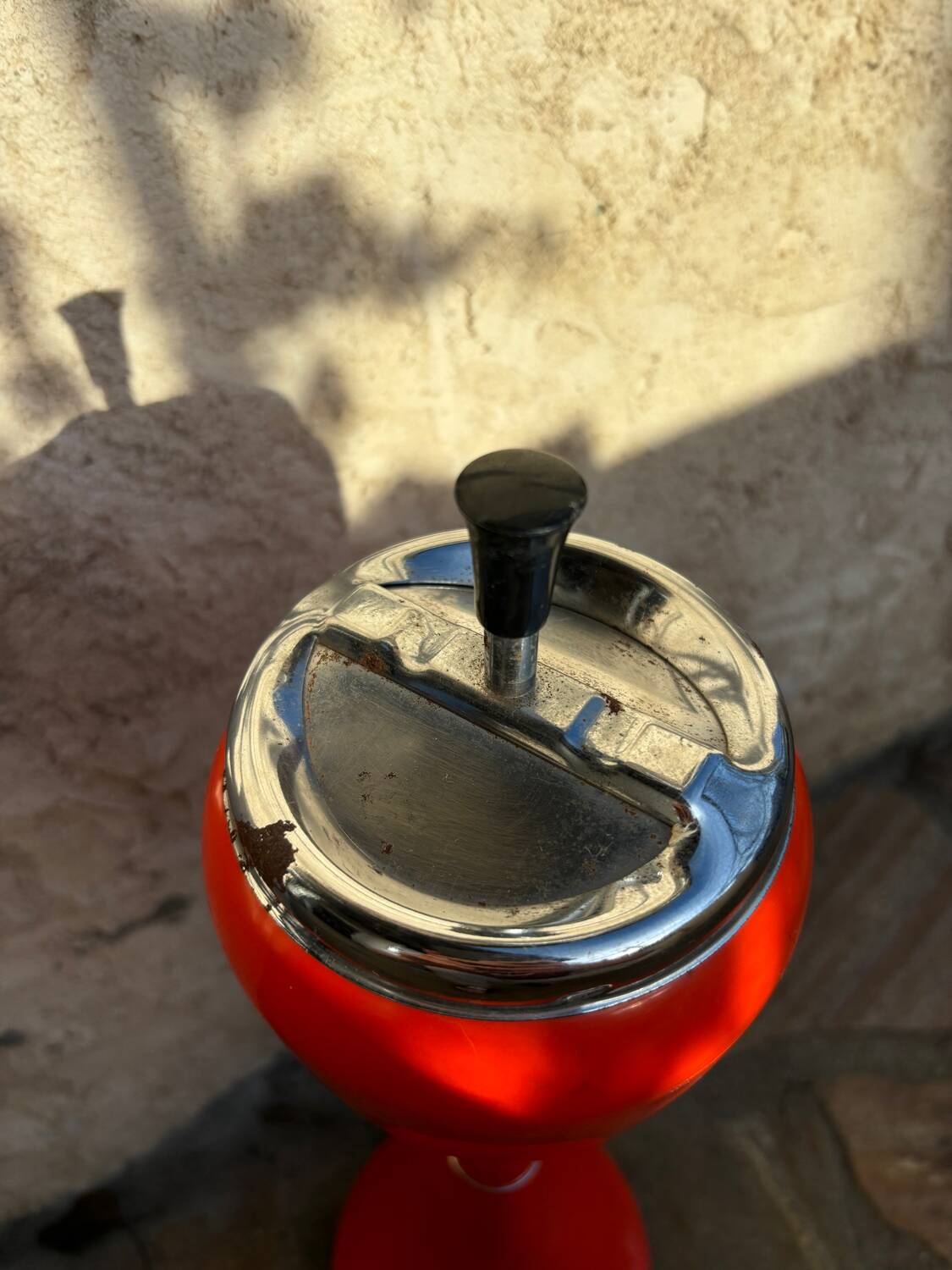 Vintage space age orange ashtray (1970s)