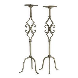 paire de grands chandeliers