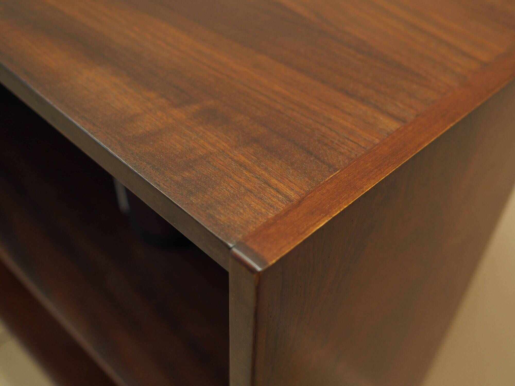 Bookcase with bar cabinet, rosewood veneer, Denmark, 1970s