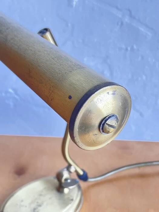 Pfäffle brass table lamp, mid-century modern design, Germany, 1960s
