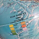 Illuminated terrestrial globe Scan-Globe Havdrup 1977