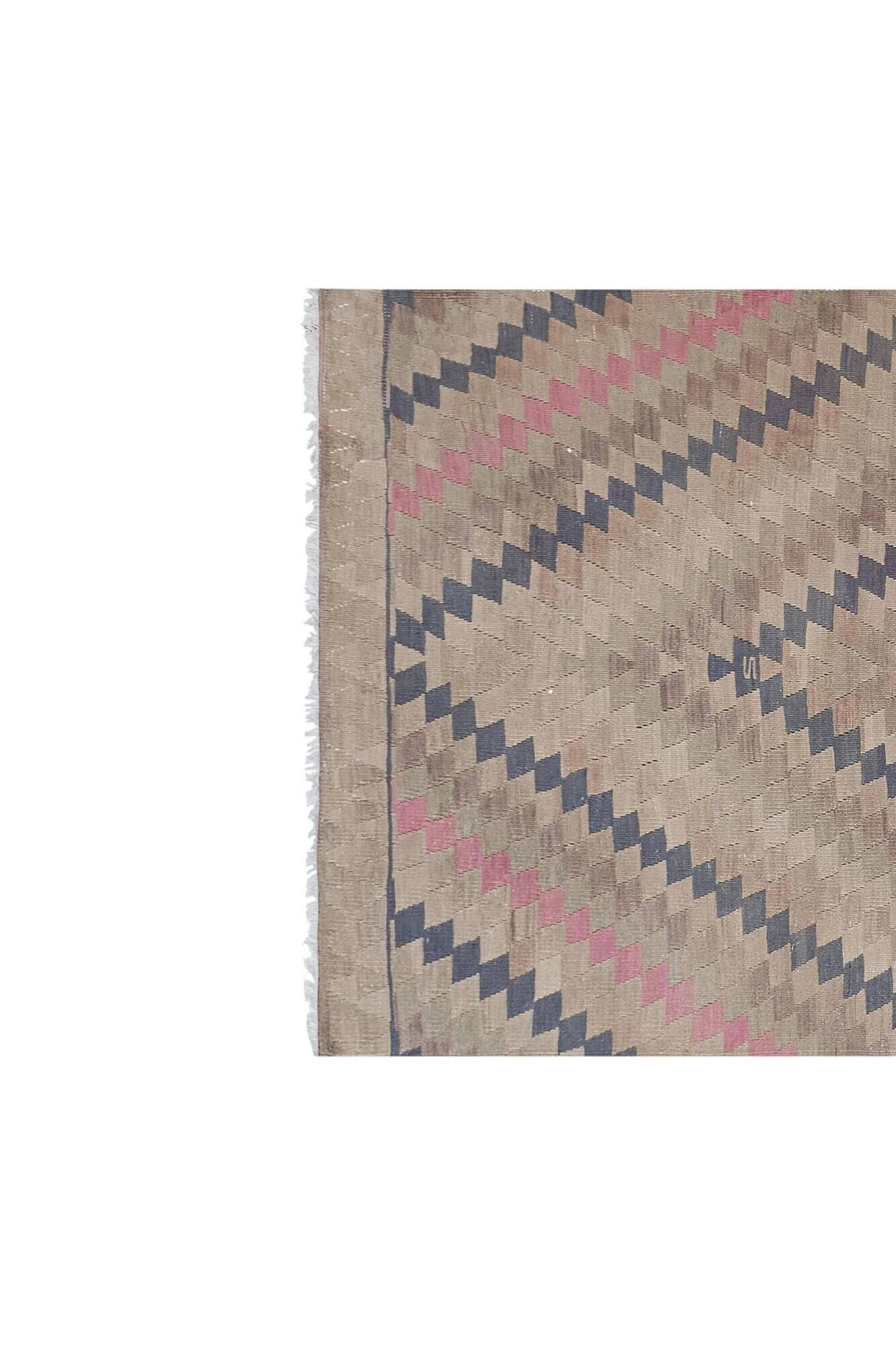 Vintage Turkish kilim, handwoven, 150x350 cm.