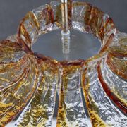 1970s Large Murano Glass Chandelier Mazzega, Italy