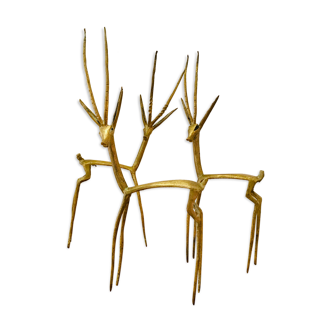 Gazelles in brass