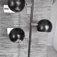 Vintage chrome floor lamp with adjustable ball spots.
