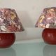 Pair of vintage "Mignon" ceramic lamps from the 1980s.