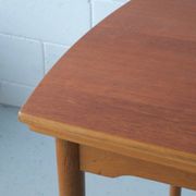 Dining table in Danish oak and teak.