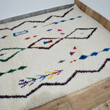 Handmade moroccan berber carpet 251 x 145 cm