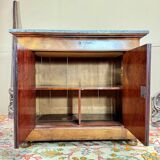 19th Century Restoration Period Flamed Mahogany Sideboard with Crosses