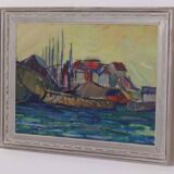 Huile sur toile originale – « Sapri, Italie » par Gunnar Ingemar Erixon