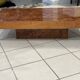 Vintage 1970s Elm Burl Coffee Table
