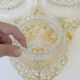 1 / 3 hand blown bubble glass sconce lamps / redesign gold ceiling lighting