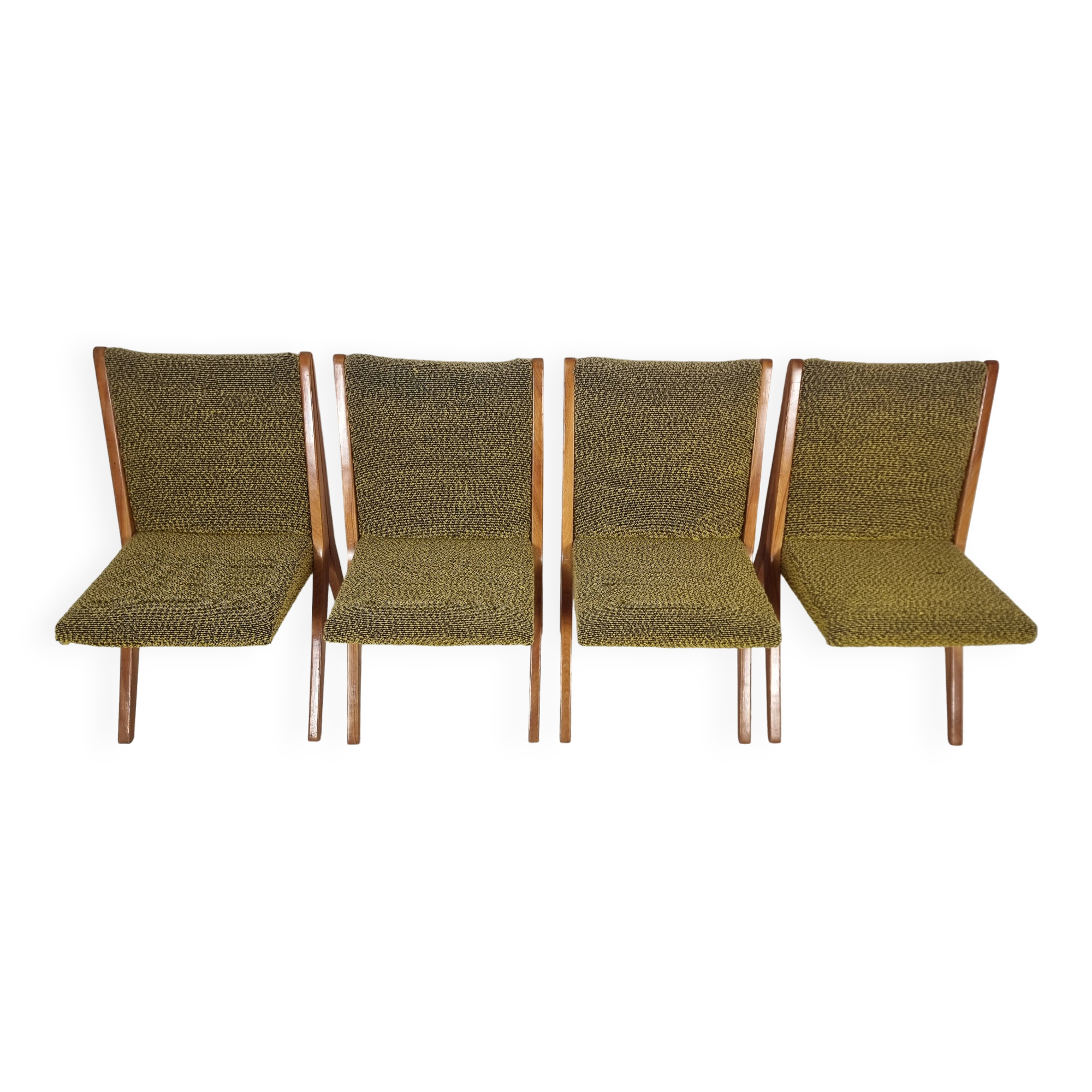 Vintage Chairs, 1970s, Set of 4