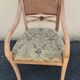 Fauteuil cabriolet palecek – bois brut & cannage