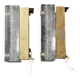 Pair of Orrefors wall lights in cast glass and brass, Sweden 1960.