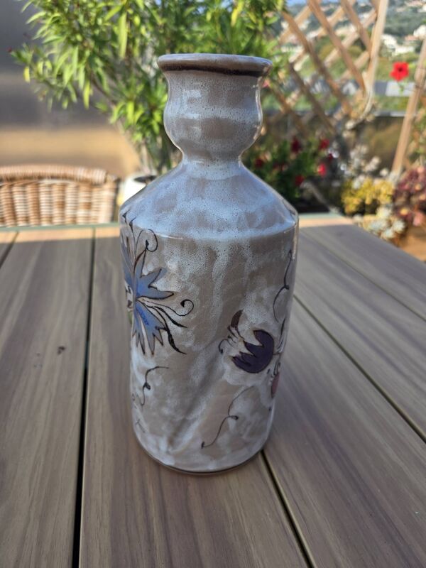 Vase bouteille vintage Gunter Erhart SKK Merano / Céramique italienne