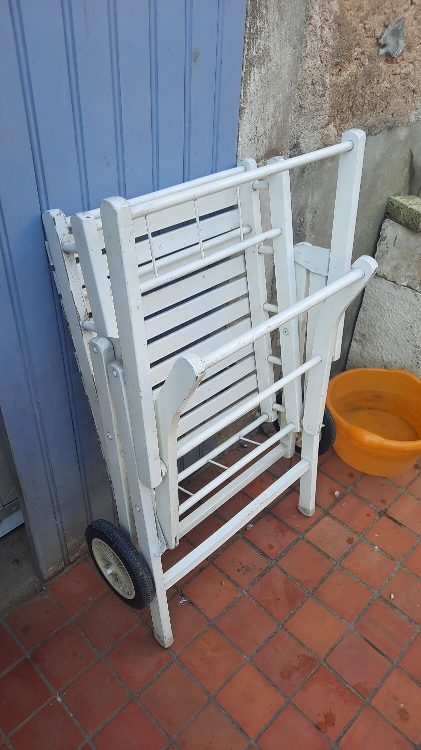 Vintage wood garden cart