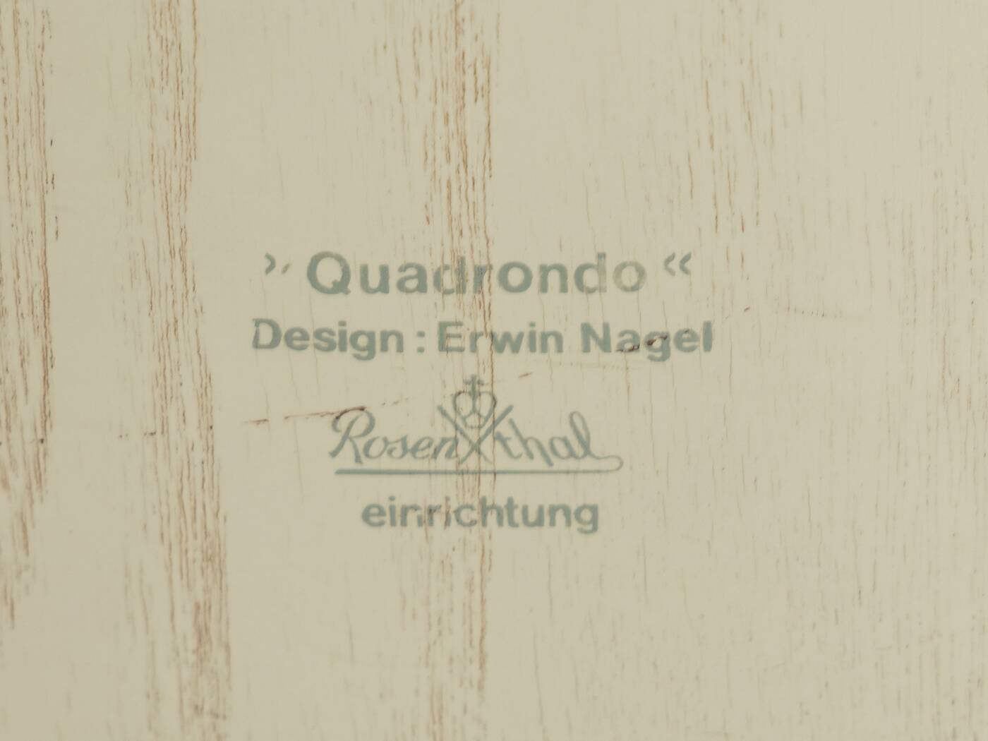 Table à manger Quadrondo, Erwin Nagel pour Rosenthal