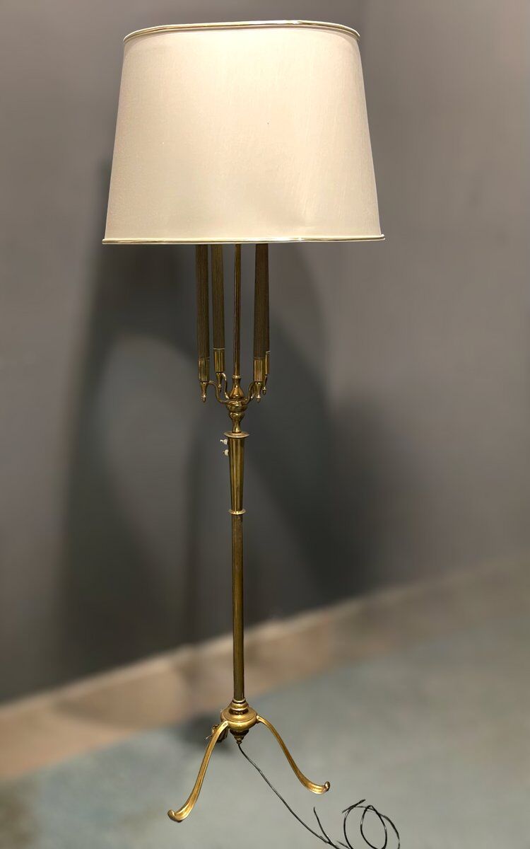 Bronze Floor Lamp by Pietro Chiesa, Italy, 1950s