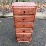 Art Deco chest of drawers, 1950s, in wood