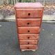 Commode chiffonnier art déco 1950 en bois