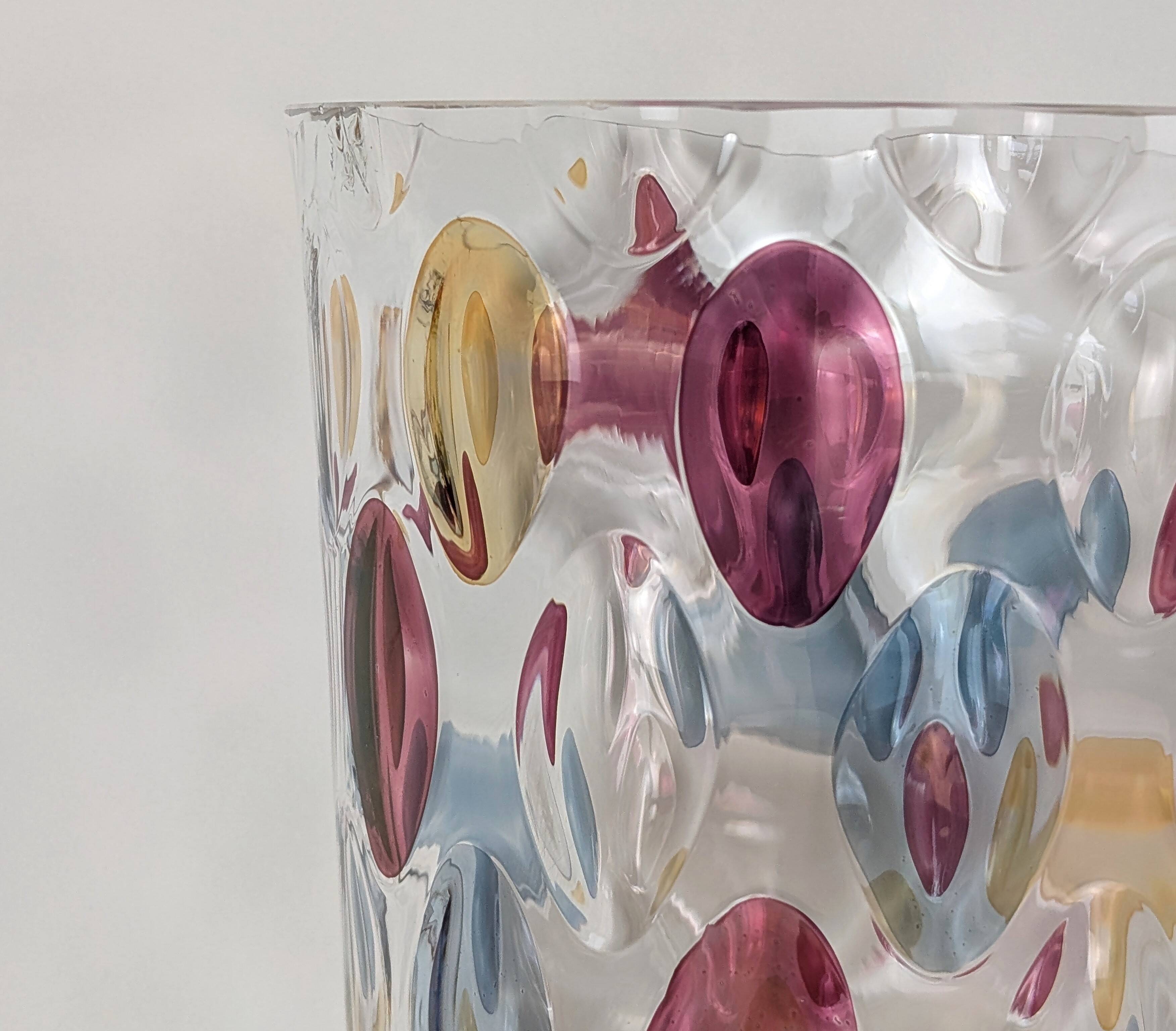 Bohemian crystal vase