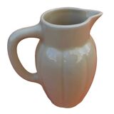 Art Deco Gadrooned Ceramic Pitcher