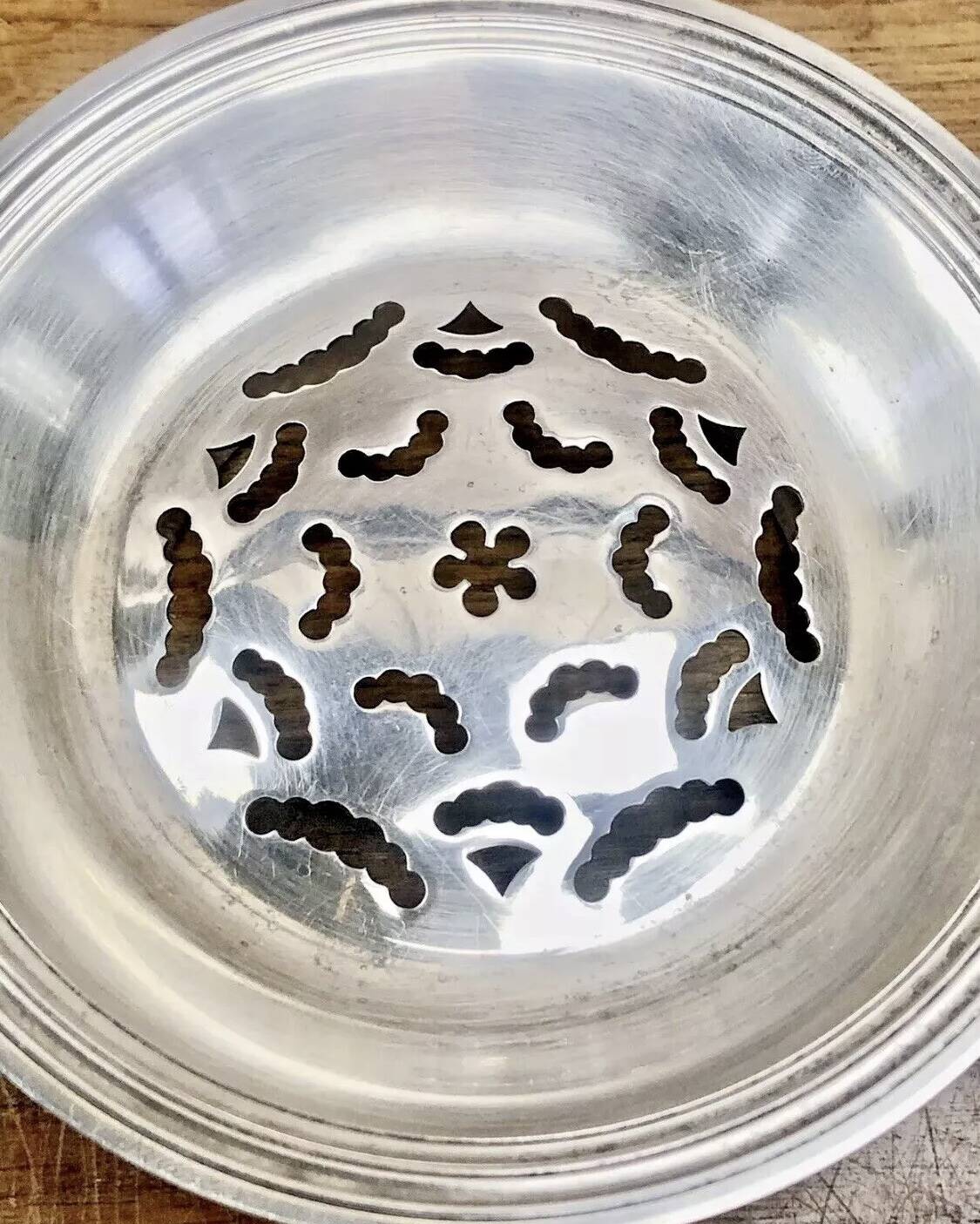 Christofle shell butter dish silver metal cookie cutter butter mold