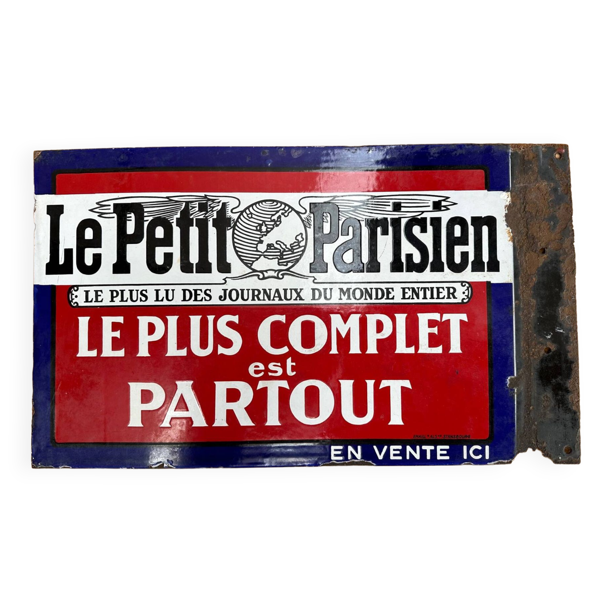 Plaque émaillée Publicitaire Ancienne : CAMEMBERT LE PETIT MONTSÛRAIS - Métal, Neuve
