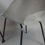 Four aluminium chairs by Pierre Guariche