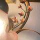 Vintage flower and foliage lamp, Italy, 1960s